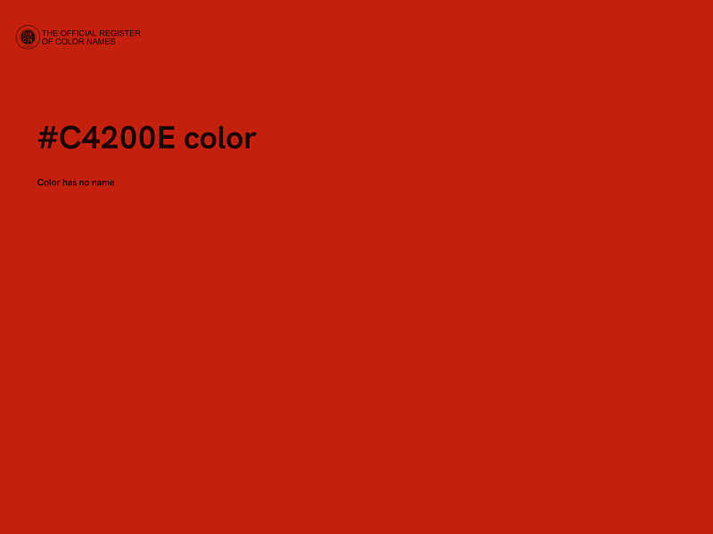 #C4200E color image