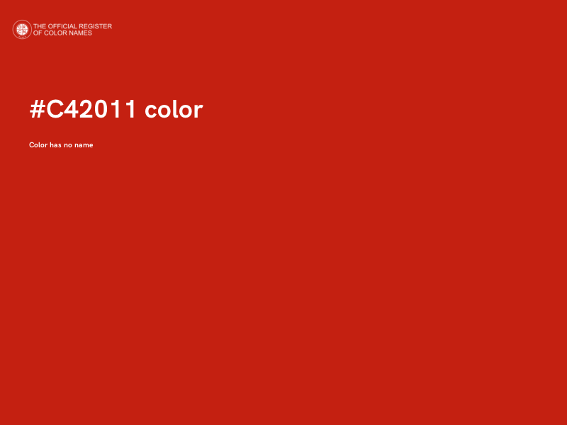#C42011 color image