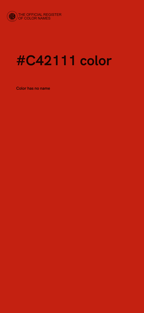 #C42111 color image