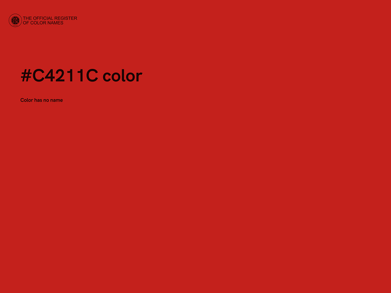 #C4211C color image