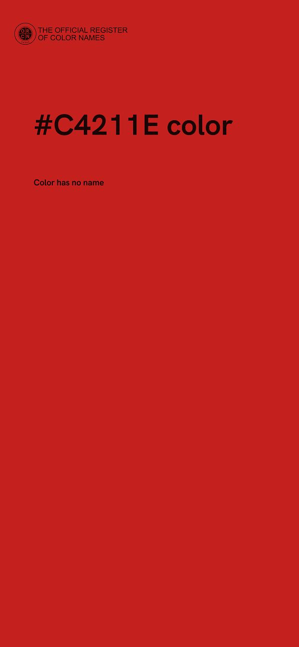 #C4211E color image