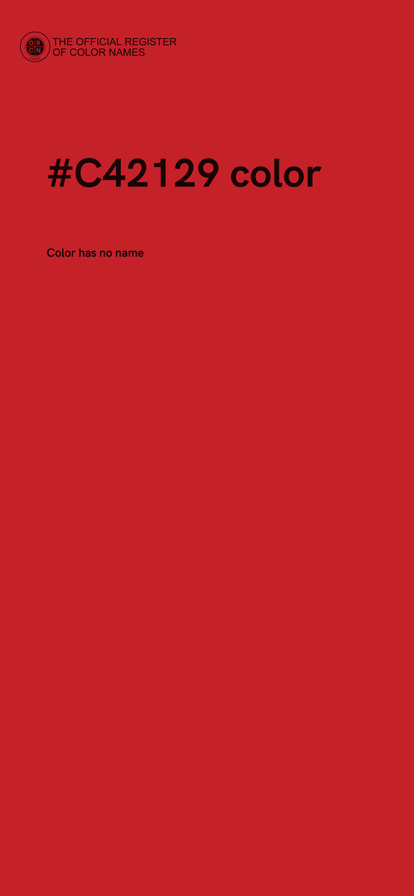 #C42129 color image
