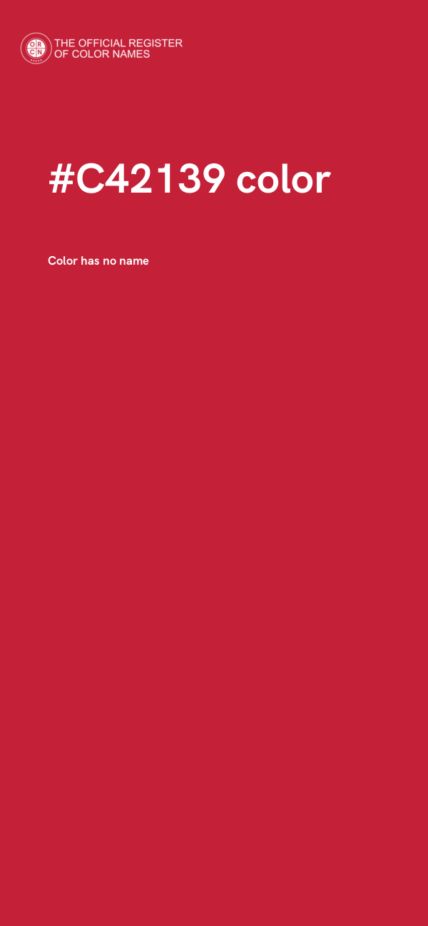 #C42139 color image