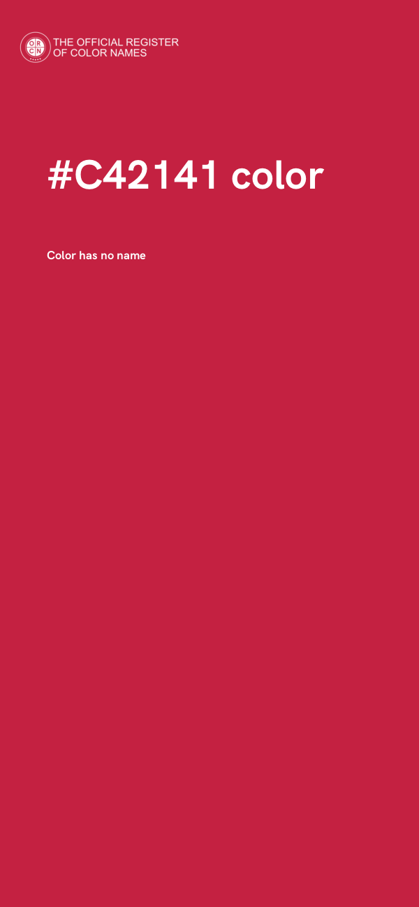 #C42141 color image