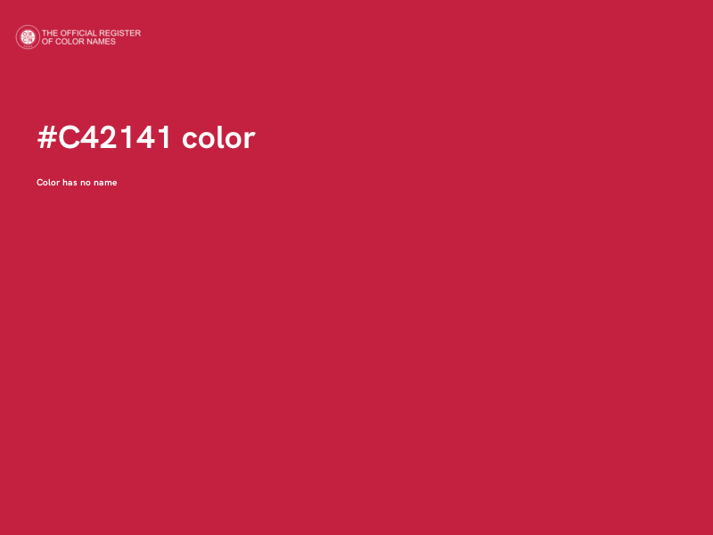 #C42141 color image