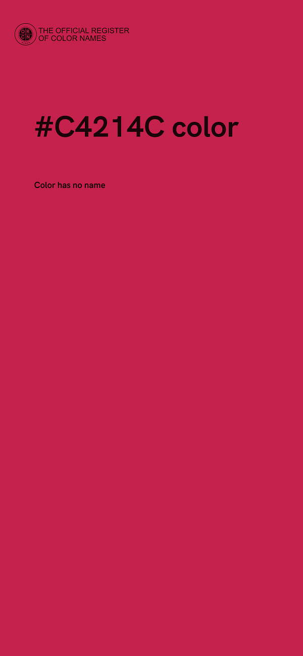 #C4214C color image