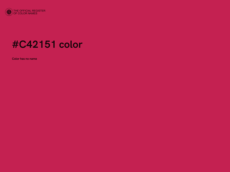 #C42151 color image