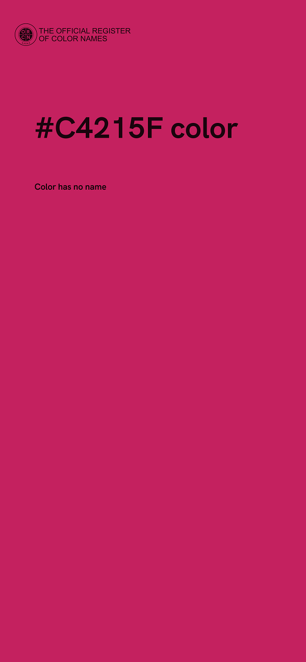 #C4215F color image