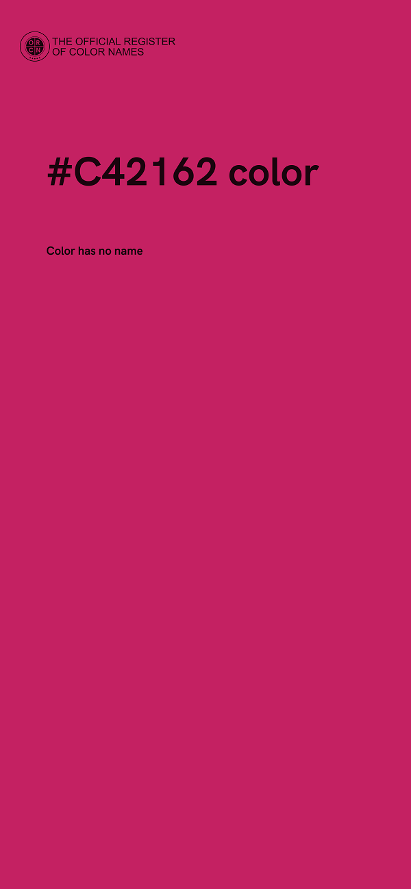 #C42162 color image