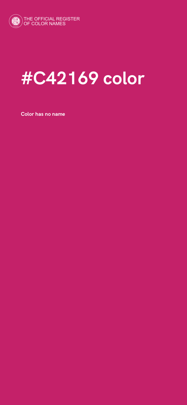 #C42169 color image