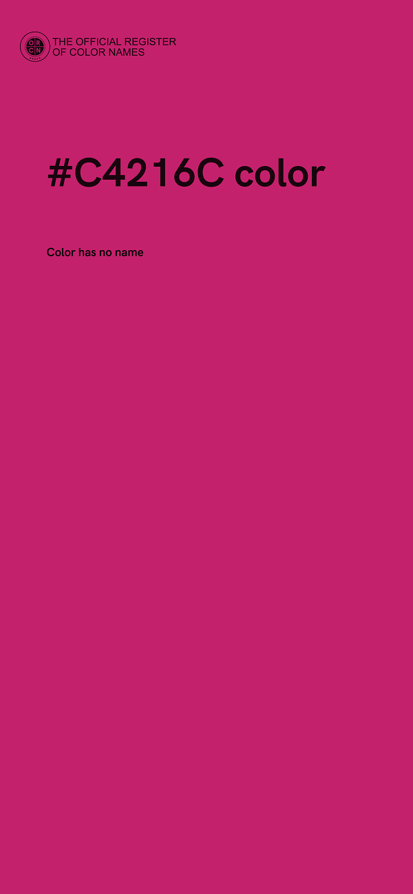 #C4216C color image