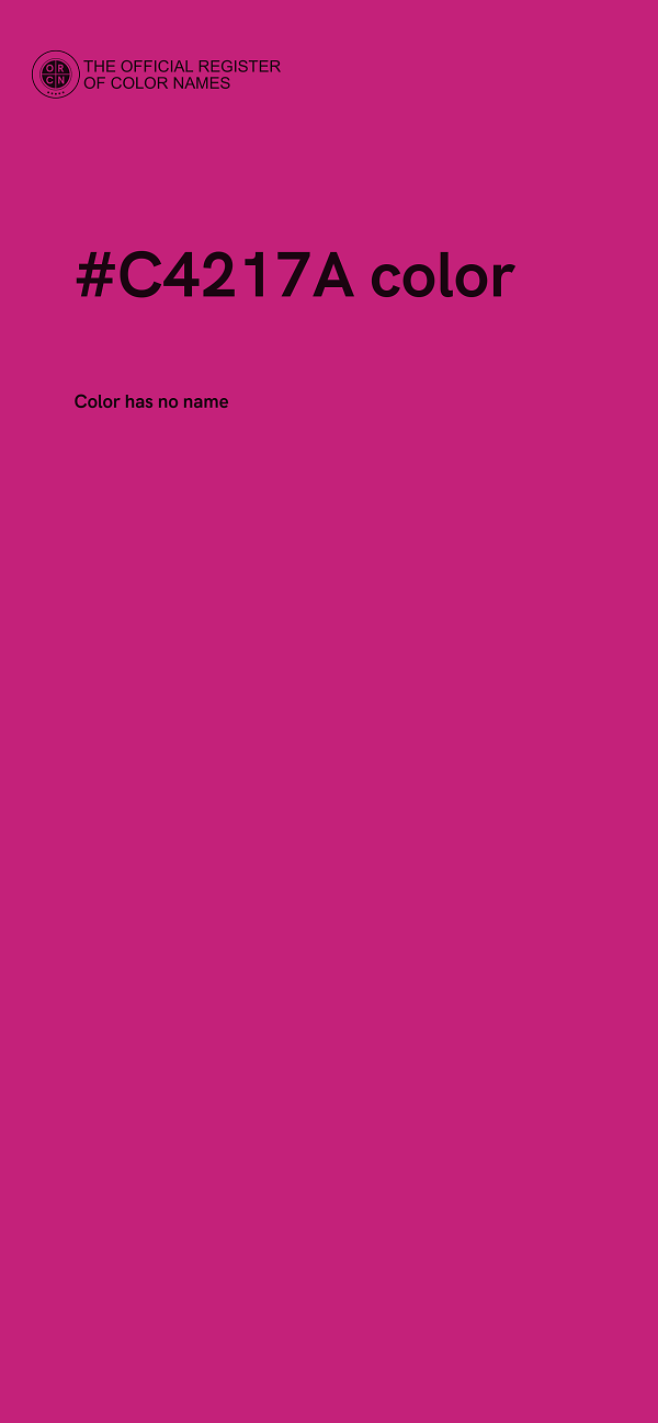 #C4217A color image