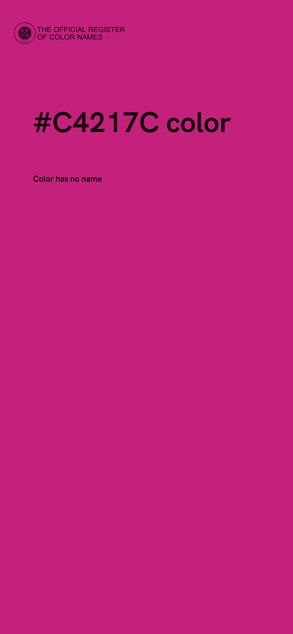 #C4217C color image