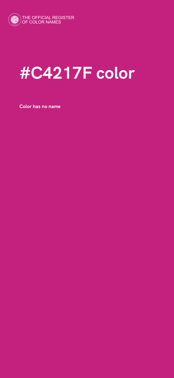 #C4217F color image