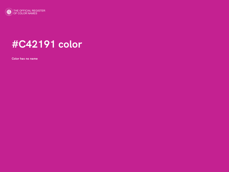 #C42191 color image