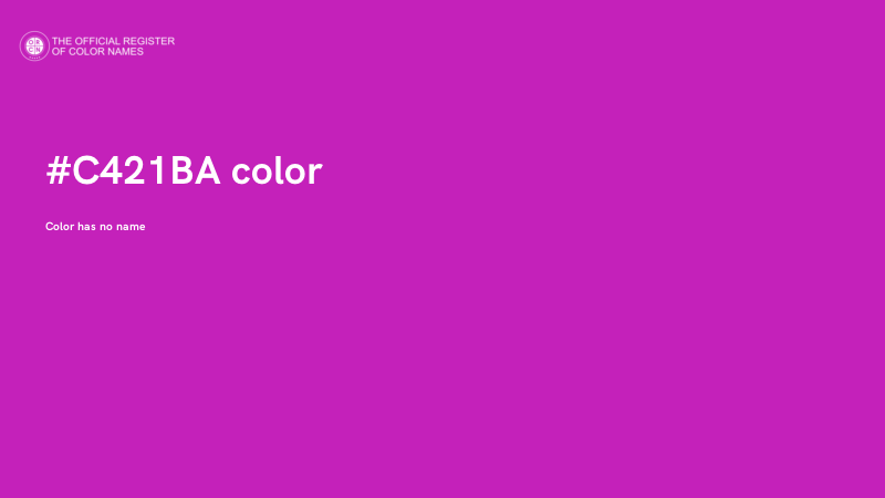 #C421BA color image