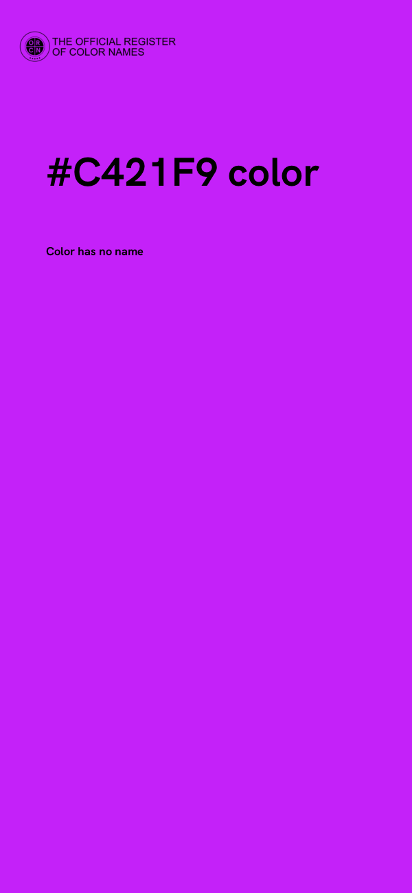 #C421F9 color image