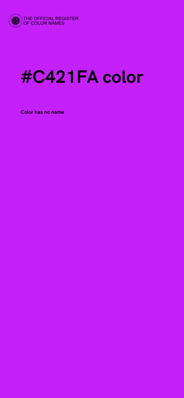 #C421FA color image