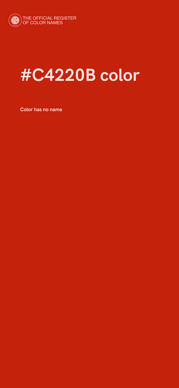 #C4220B color image