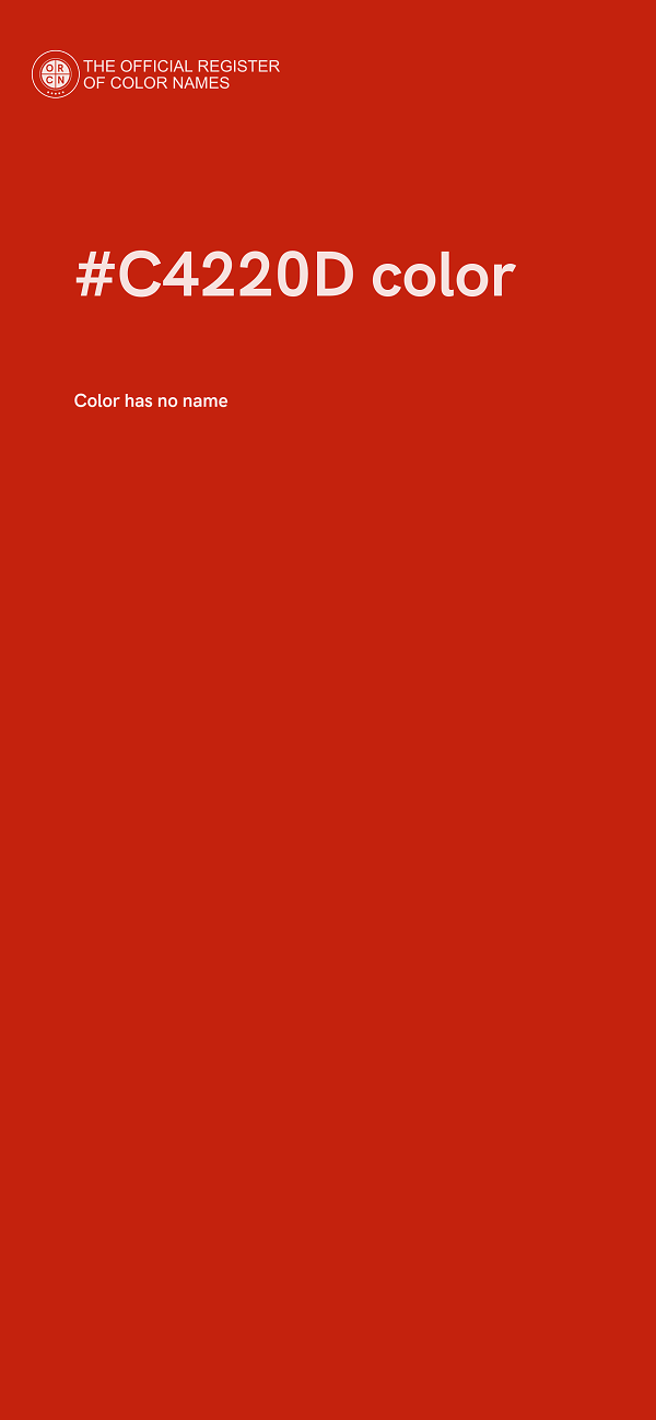 #C4220D color image