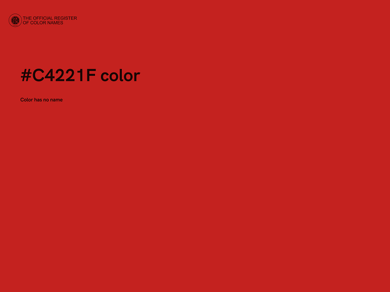 #C4221F color image