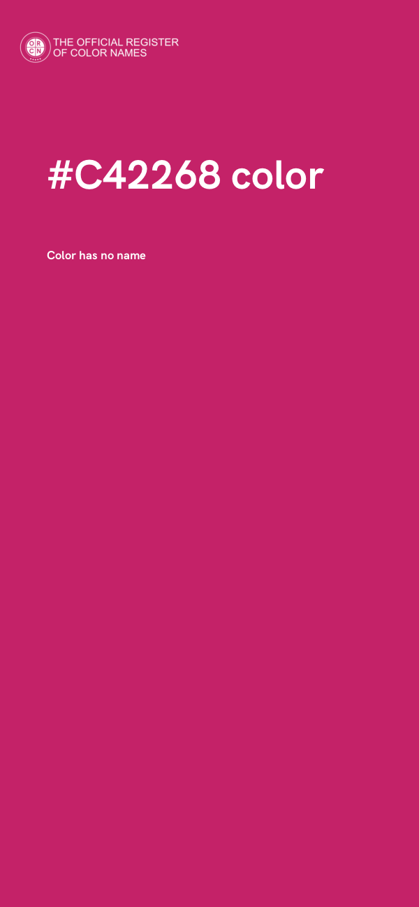 #C42268 color image