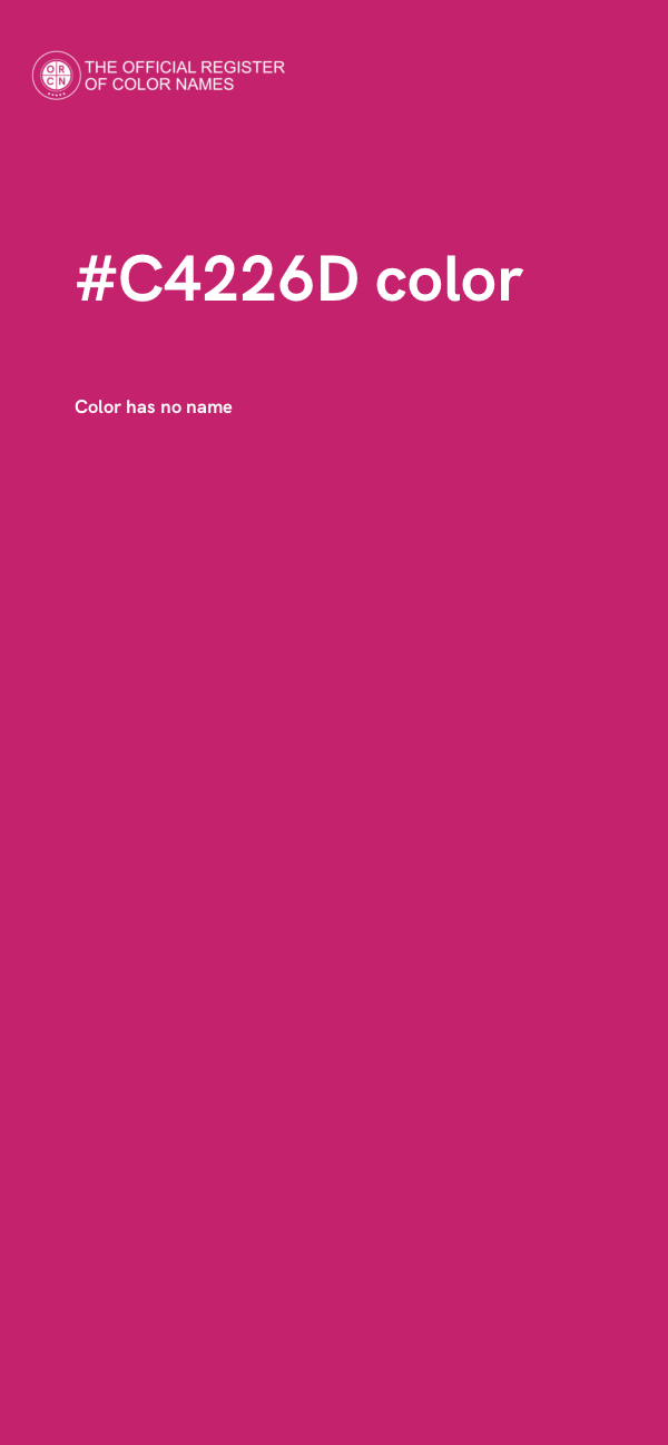 #C4226D color image