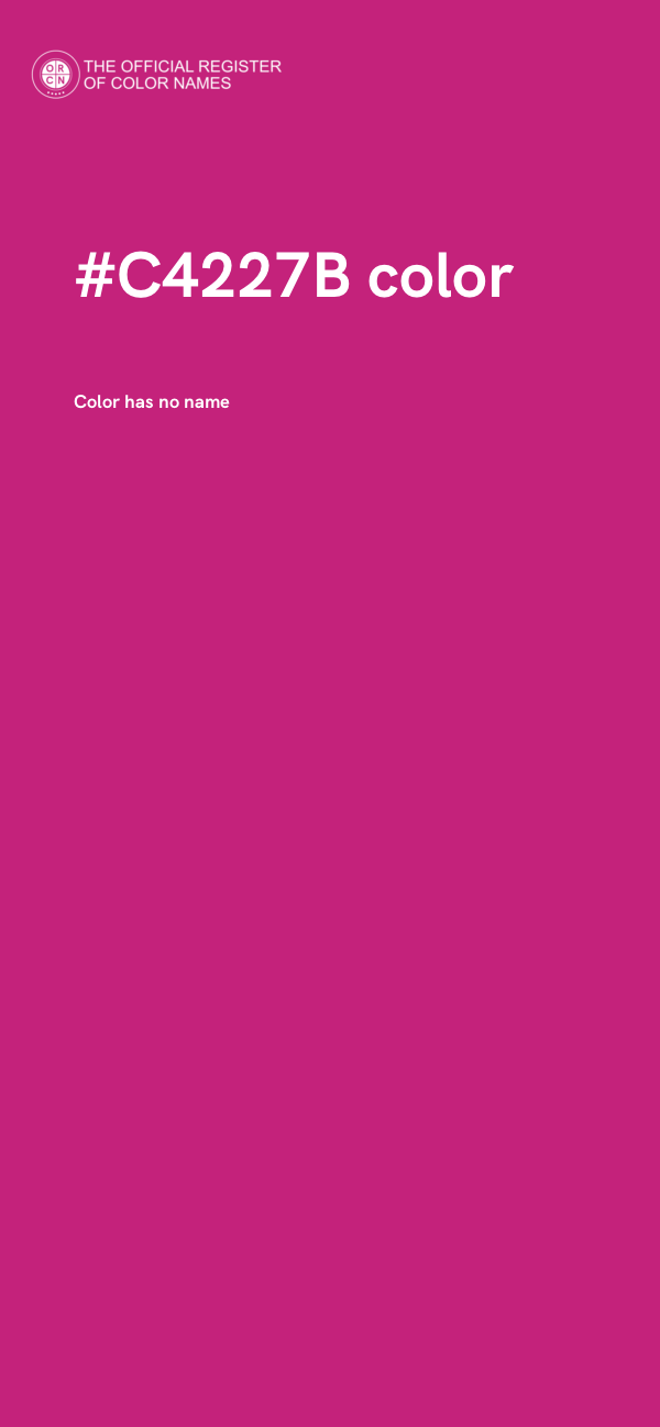 #C4227B color image