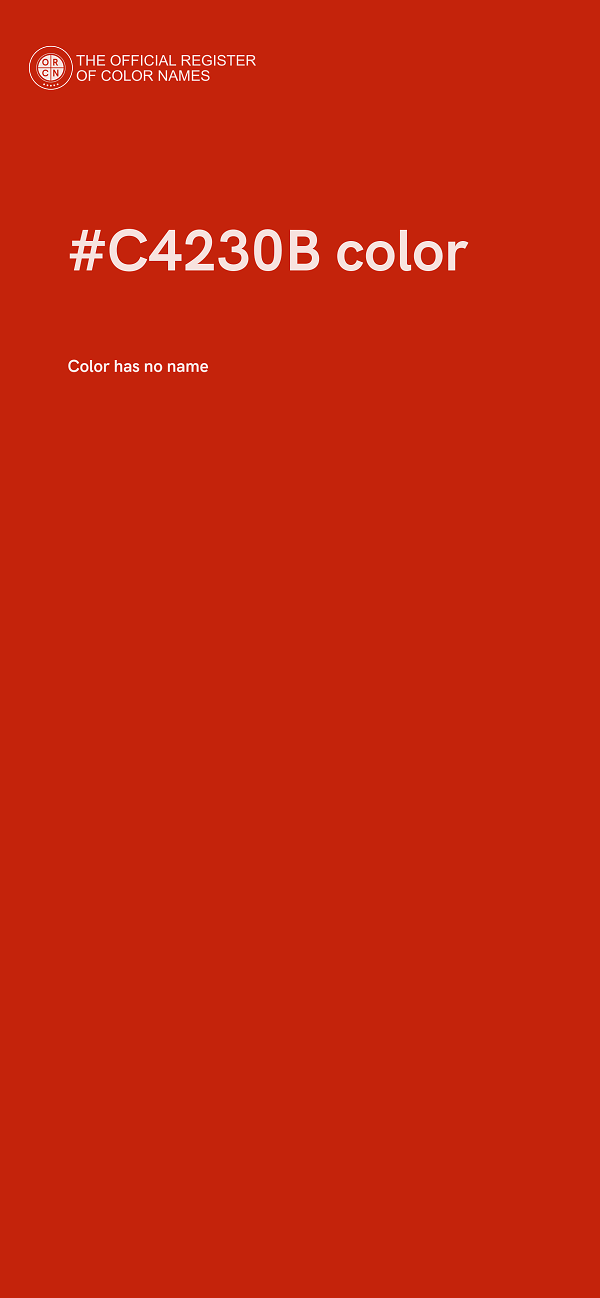 #C4230B color image