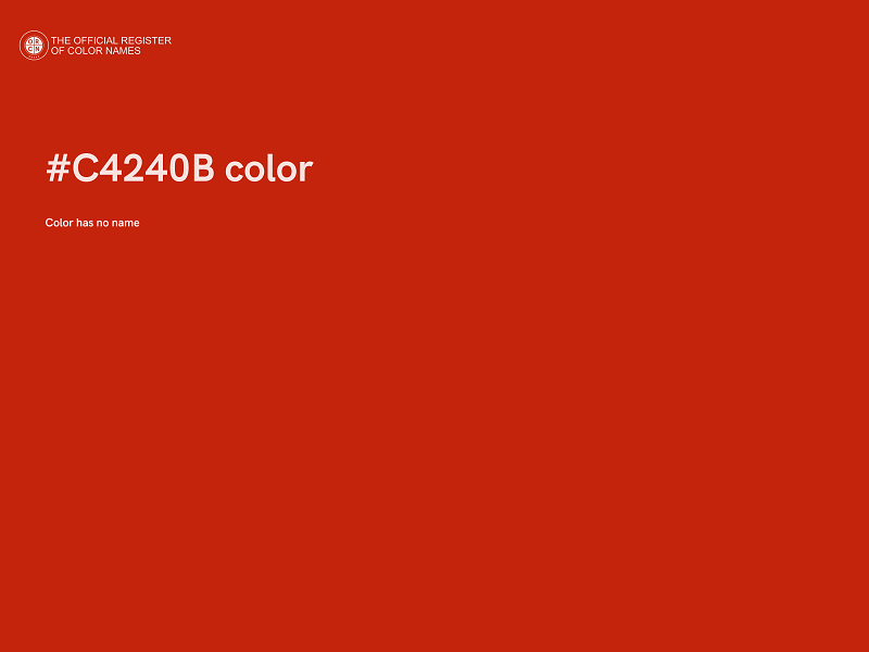 #C4240B color image