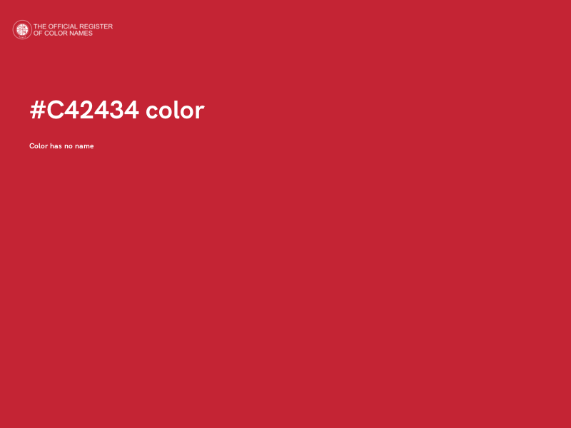 #C42434 color image