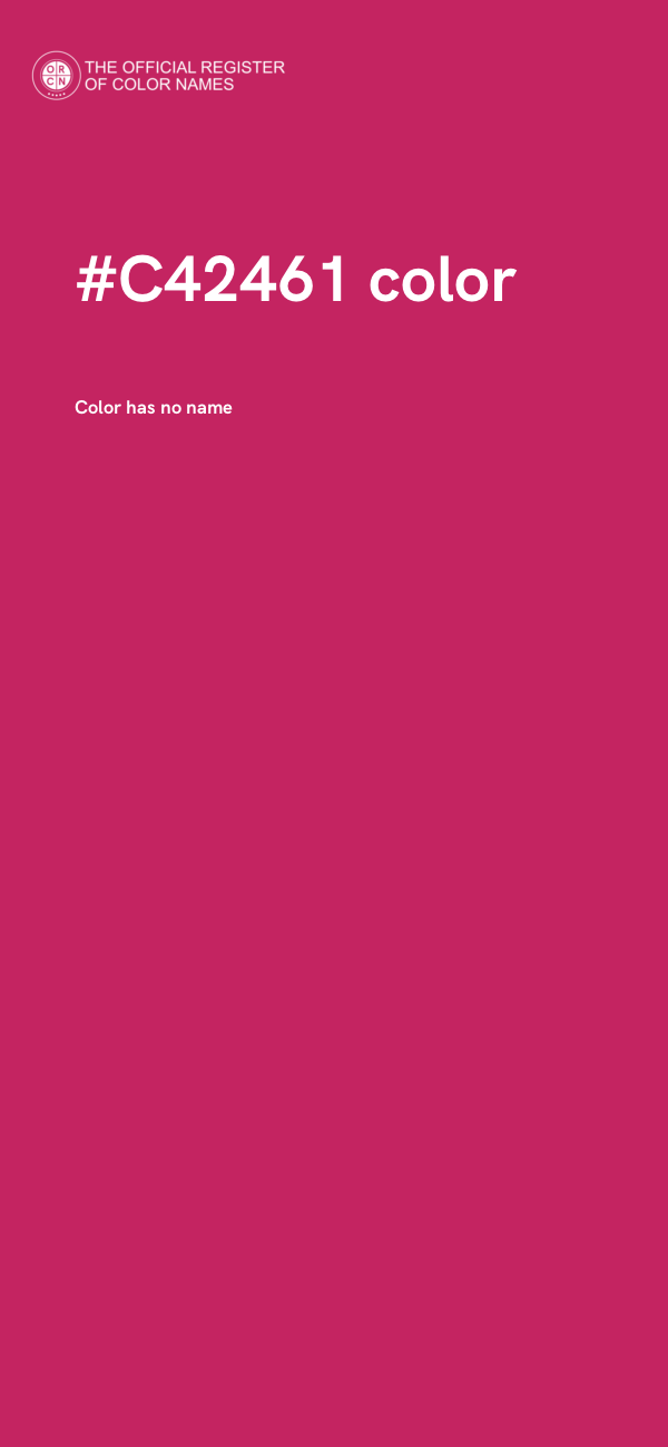 #C42461 color image