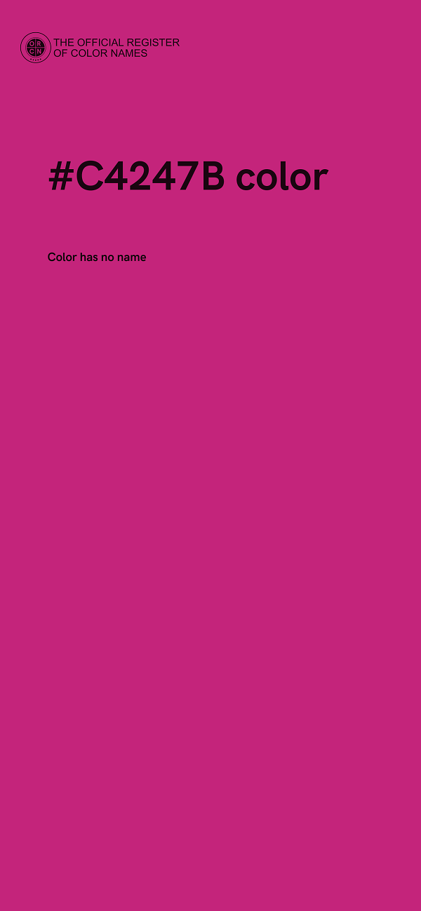 #C4247B color image