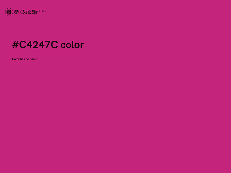 #C4247C color image