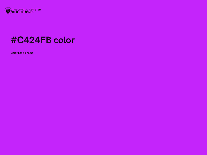 #C424FB color image
