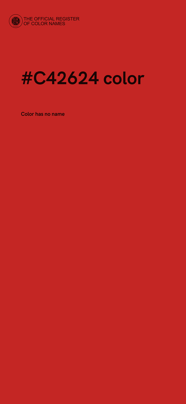 #C42624 color image