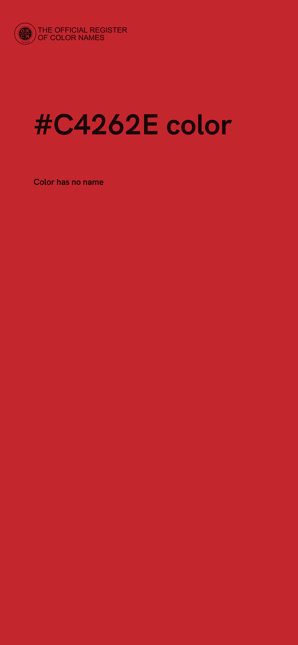 #C4262E color image