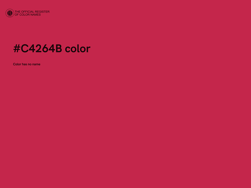 #C4264B color image