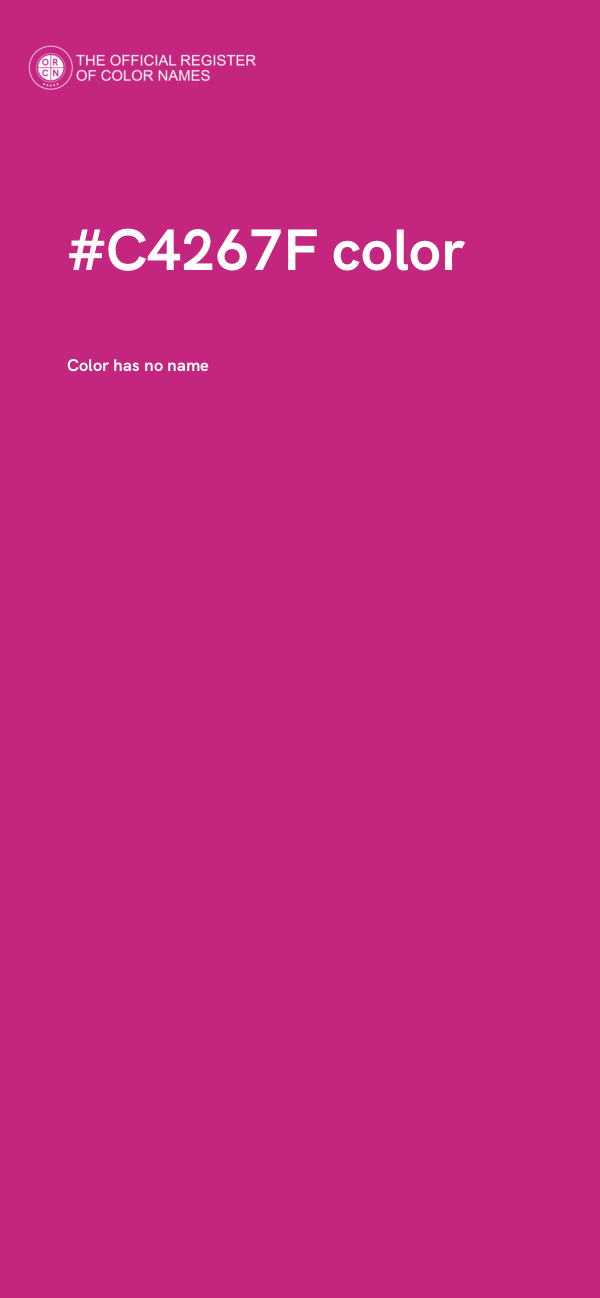 #C4267F color image