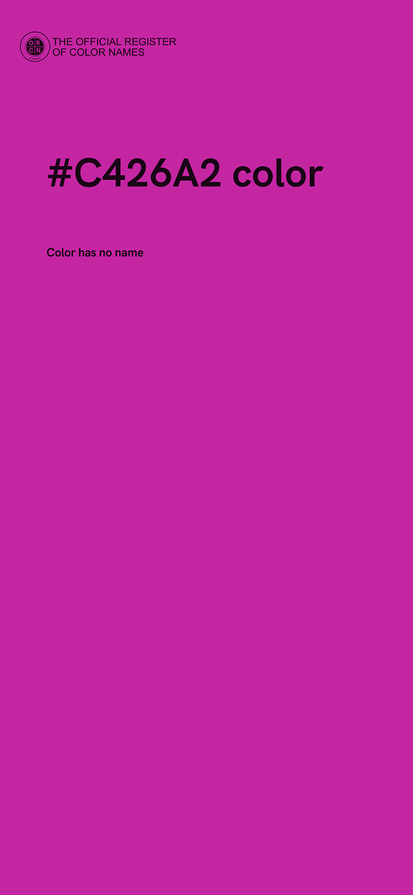 #C426A2 color image