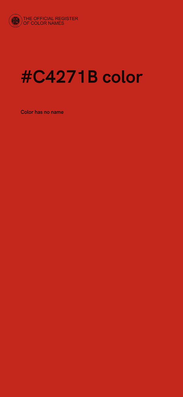 #C4271B color image