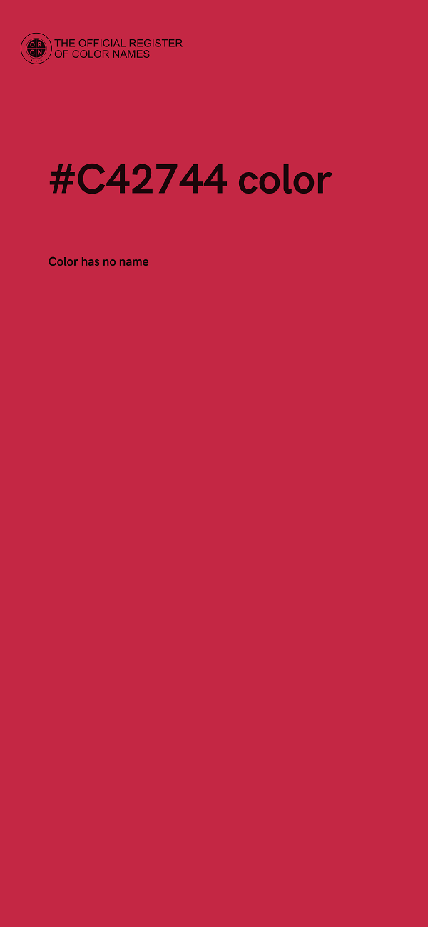 #C42744 color image
