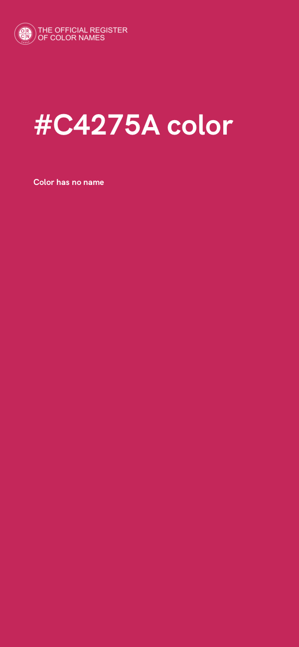 #C4275A color image