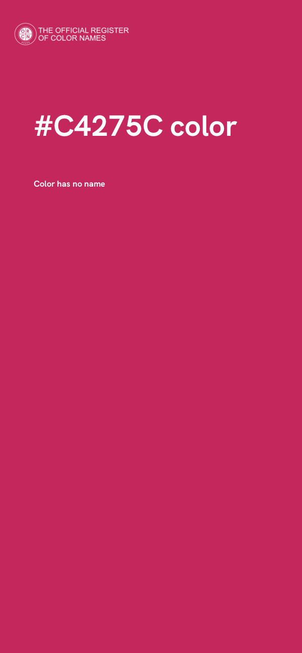 #C4275C color image