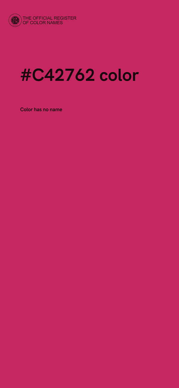 #C42762 color image