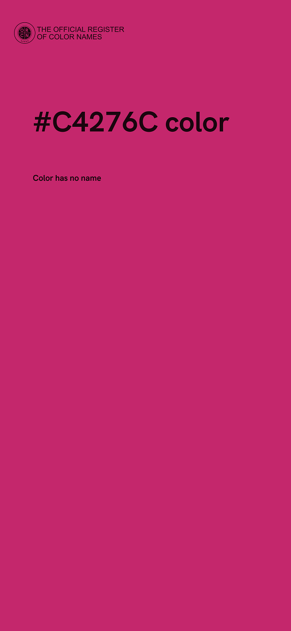 #C4276C color image