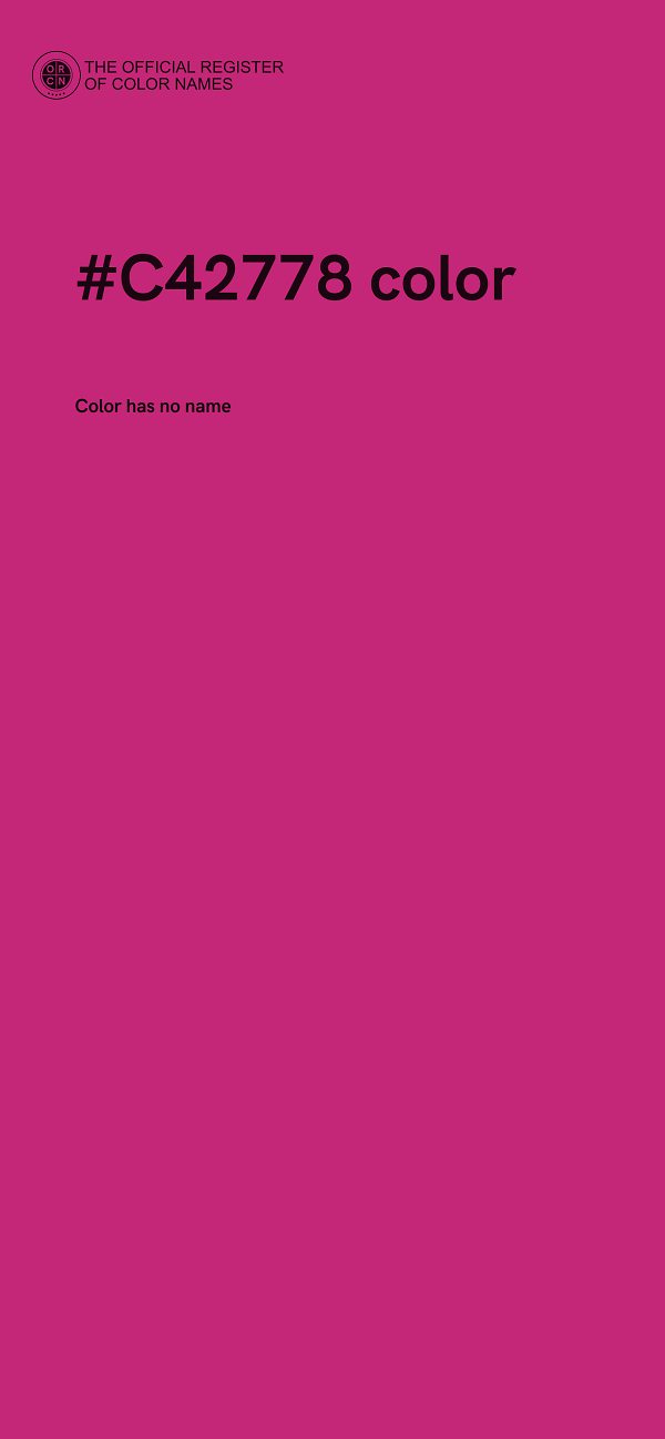 #C42778 color image