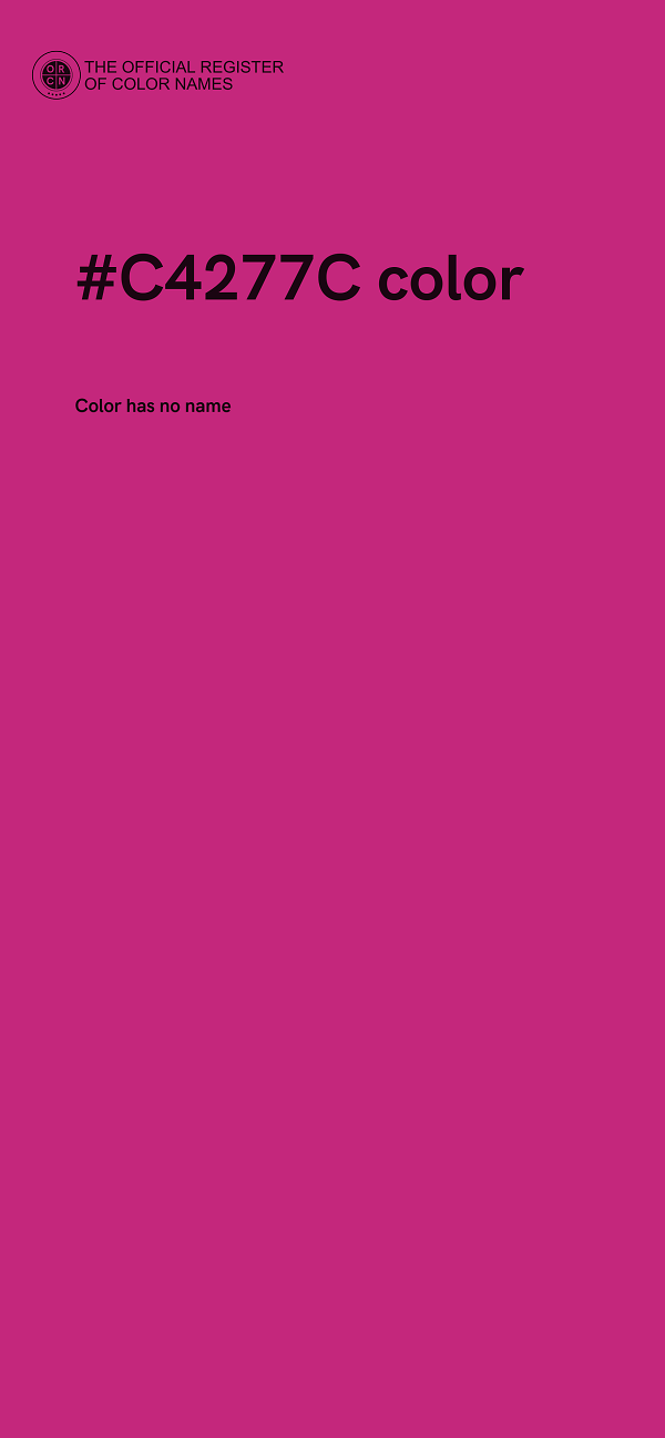#C4277C color image