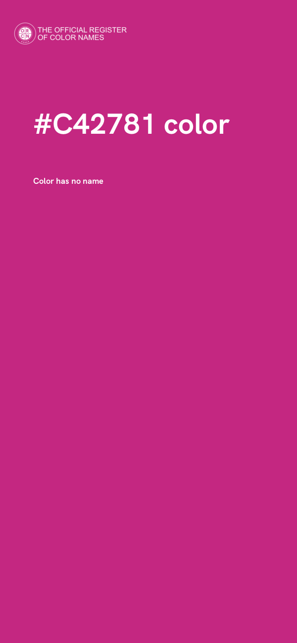 #C42781 color image
