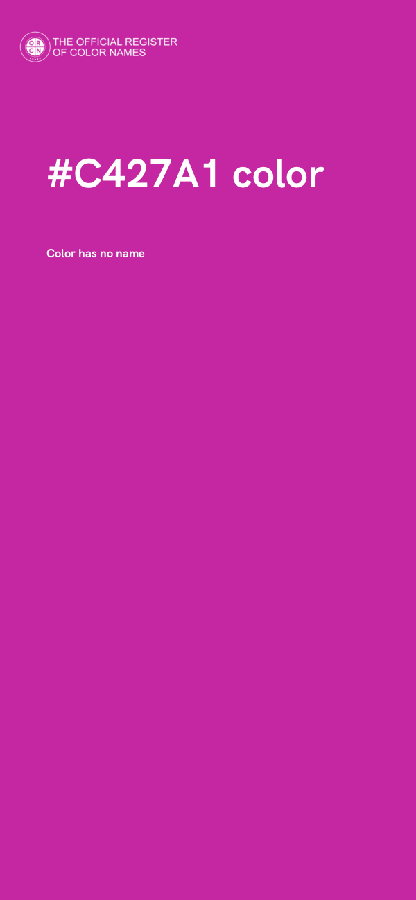 #C427A1 color image
